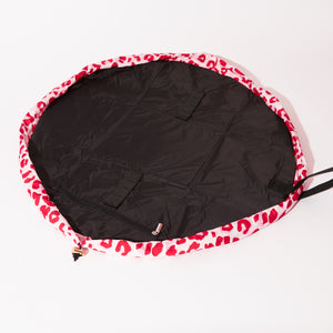 Drawstring & Brush Case Bundle - Pink Leopard