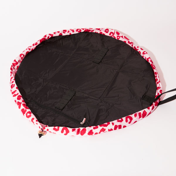 Drawstring & Brush Case Bundle - Pink Leopard