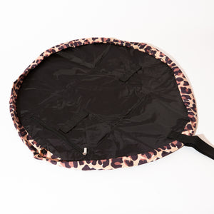 Drawstring & Brush Case Bundle - Leopard Print