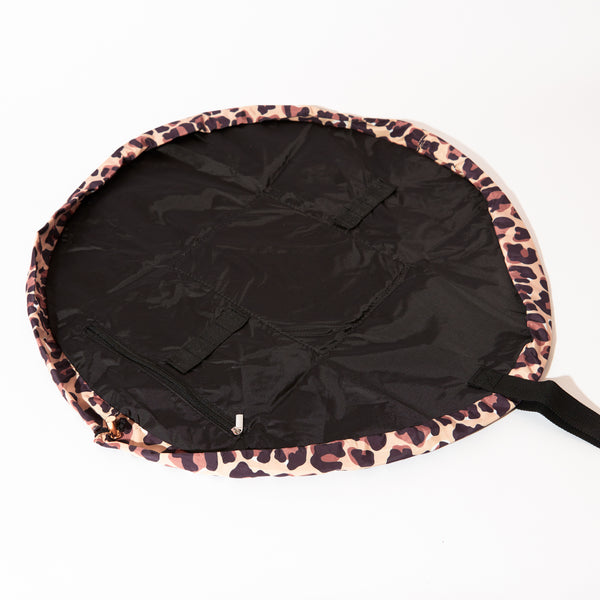 Drawstring & Brush Case Bundle - Leopard Print