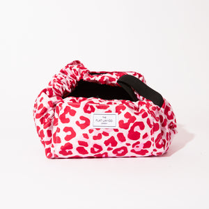 Drawstring & Brush Case Bundle - Pink Leopard