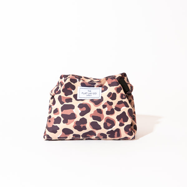 Drawstring & Brush Case Bundle - Leopard Print