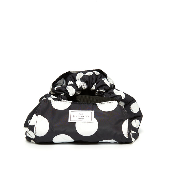 Double Spots Drawstring Flat Lay Makeup Bag