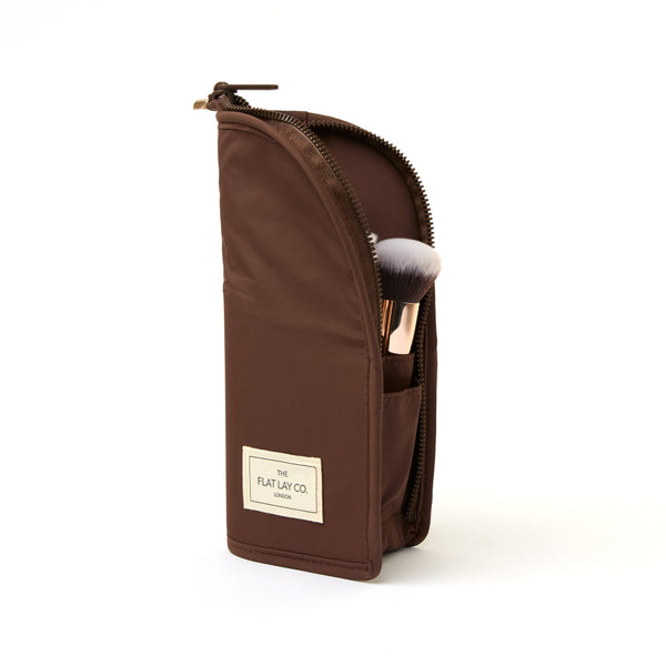Marshmallow Box Bag & Brush Case Bundle - Espresso
