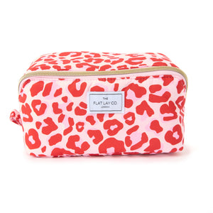 Box Bag & Brush Case Bundle - Pink Leopard