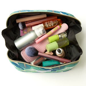 Box Bag & Brush Case Bundle - Tropical Leaves