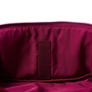 Flat Lay Makeup Box Bag - Dark Cherry Bloom Velvet