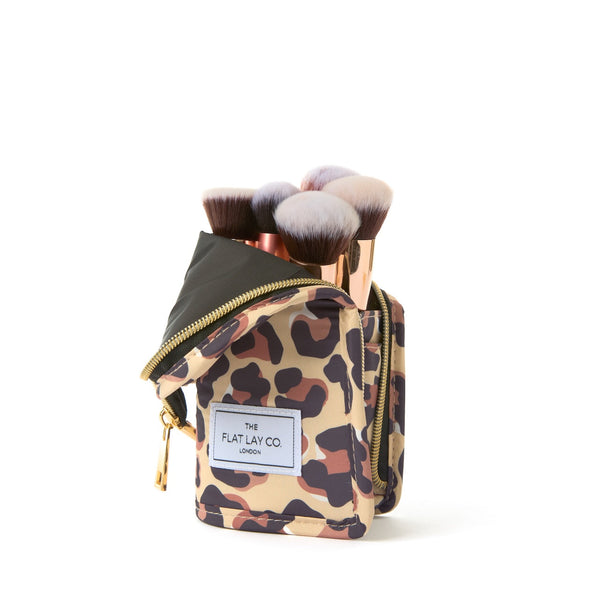 Box Bag & Brush Case Bundle - Leopard Print
