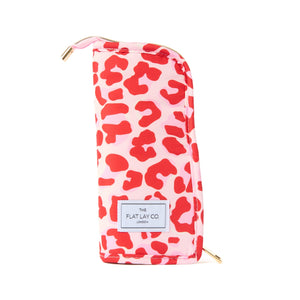 Drawstring & Brush Case Bundle - Pink Leopard