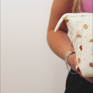 Padded Essential Makeup Pouch - Pumpkin Spice